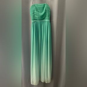 Erin ombré Green prom dress